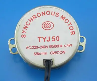220V 5r/6rpm electric fan synchronous motor tyj-50 4w low speed | Бытовая техника