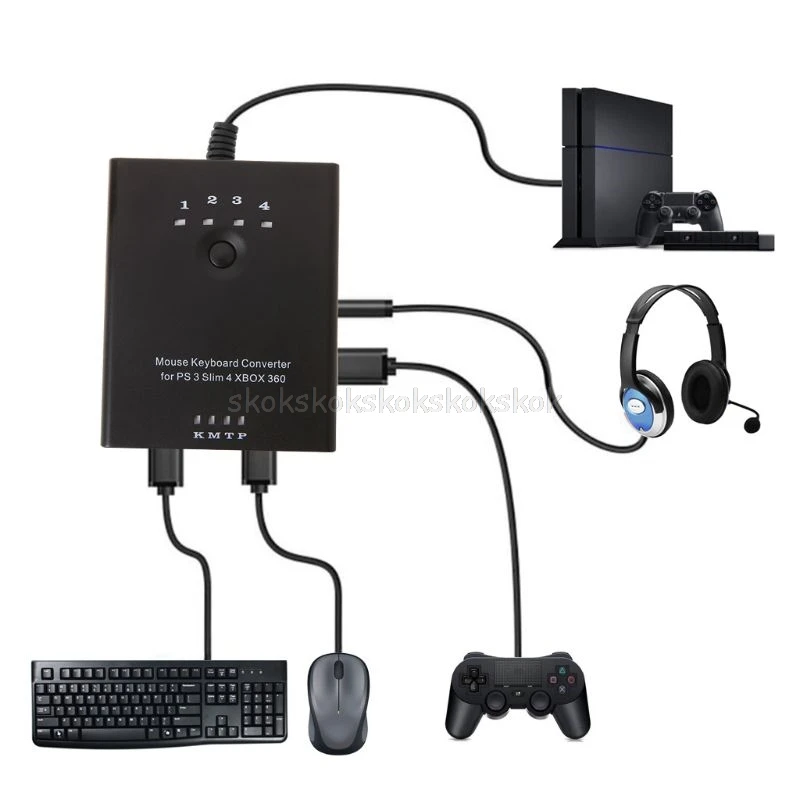 Mouse Keyboard Converter Adapter for PS3 / PS4 / XBox 360 / XBox One / Xbox one S without Delay Compatible with all games A20 19
Mouse Keyboard Converter Adapter for PS3 / PS4 / XBox 360 / XBox One / Xbox one S without Delay Compatible with all games A20 19