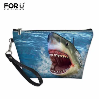 FORUDESIGNS Cosmetic Bag Small PU Leather Makeup Bag Necessaire Travel Women Shark Dolphoin Make Up Bag Toiletry Wash Kit Bag
FORUDESIGNS Cosmetic Bag Small PU Leather Makeup Bag Necessaire Travel Women Shark Dolphoin Make Up Bag Toiletry Wash Kit Bag