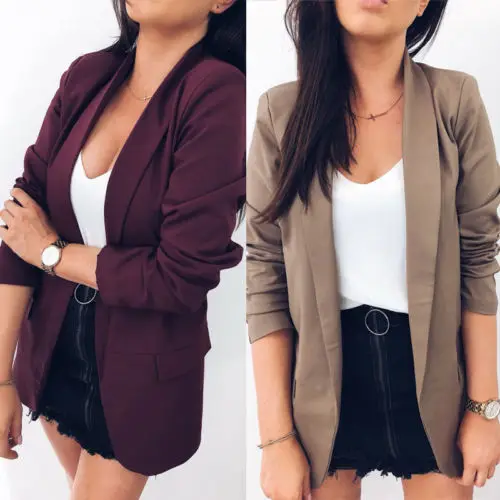 HIRIGIN Women One Button Slim Casual Business Blazer Suit Autumn hot Coat Outwear Varieties
HIRIGIN Women One Button Slim Casual Business Blazer Suit Autumn hot Coat Outwear Varieties