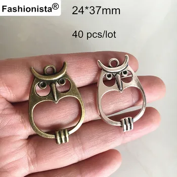 40 pcs Vintage OWL Connectors,Antique Silver / Antique Bronze,24*37mm,Handmade Charm Pendant,Metal Findings For Jewelry Project
40 pcs Vintage OWL Connectors,Antique Silver / Antique Bronze,24*37mm,Handmade Charm Pendant,Metal Findings For Jewelry Project