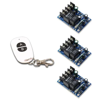 DC12V 24V 36V 48V 1CH Remote Control Garage Door RF Wireless Remote Control Switch System Transmitter+3 X Receivers with Cover
DC12V 24V 36V 48V 1CH Remote Control Garage Door RF Wireless Remote Control Switch System Transmitter+3 X Receivers with Cover