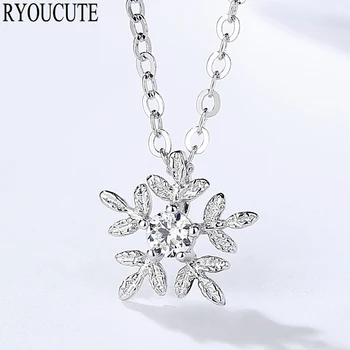 Bohemian New 925 Sterling Silver Crystal Snow Necklaces Pendants for Women Cubic Zirconia Long Necklaces Bijoux Jewelry
Bohemian New 925 Sterling Silver Crystal Snow Necklaces Pendants for Women Cubic Zirconia Long Necklaces Bijoux Jewelry