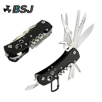 Black Multifunctional Swiss Knife Multi Purpose Army Folding Pocket Knife Outdoor Camping Survival EDC Tool