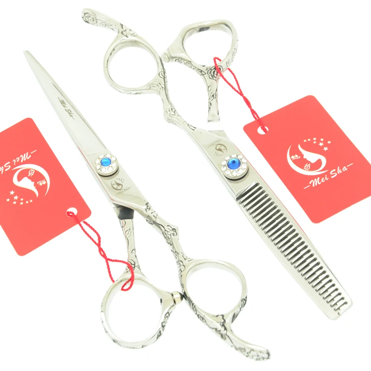 Meisha 6 inch High Quality Hair Salon Scissors Set Silver Japan 440c Hair Cutting Thinning Styling Tools for Haircut HA0334
Meisha 6 inch High Quality Hair Salon Scissors Set Silver Japan 440c Hair Cutting Thinning Styling Tools for Haircut HA0334