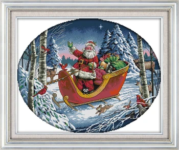 NEW Santa Claus Embroidery Kits in Cross-Stitch Package Home Decor Christmas Cross Stitch Printed Canvas
NEW Santa Claus Embroidery Kits in Cross-Stitch Package Home Decor Christmas Cross Stitch Printed Canvas