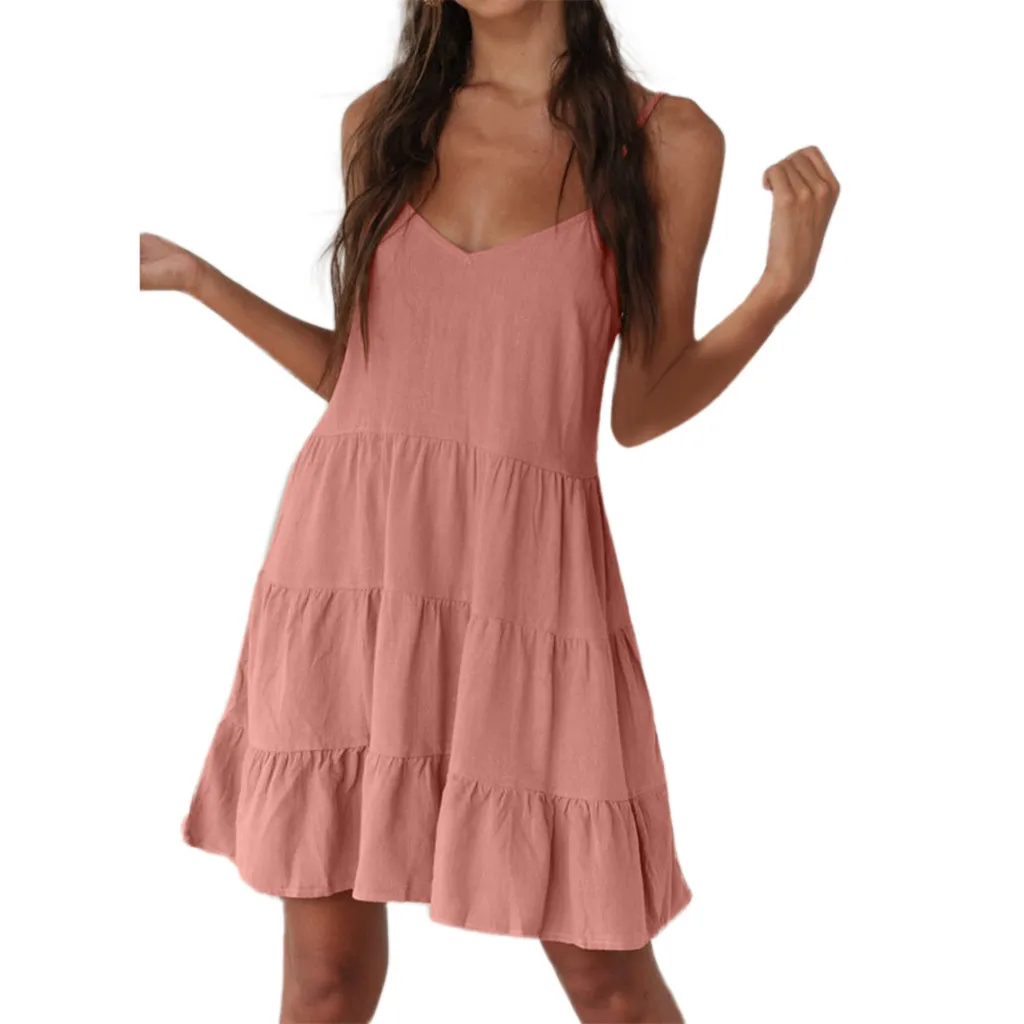 FREE OSTRICH Beach Dress Women Sundress Boho Pleated Dress Short Dress Sundress Pleated Brief Temperament Beach Dress Summer
FREE OSTRICH Beach Dress Women Sundress Boho Pleated Dress Short Dress Sundress Pleated Brief Temperament Beach Dress Summer