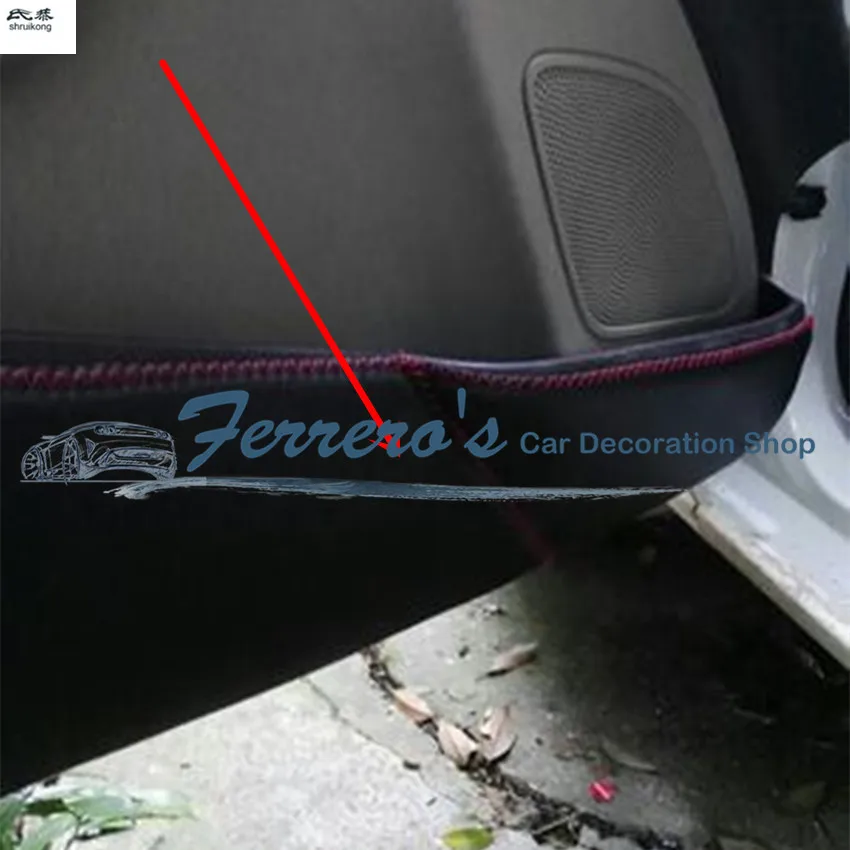 4PCS/Lot PU Leather Car Stickers Accessories Door Protection Kick Cover for 2009-2016 FORD Fiesta 4 doors
4PCS/Lot PU Leather Car Stickers Accessories Door Protection Kick Cover for 2009-2016 FORD Fiesta 4 doors