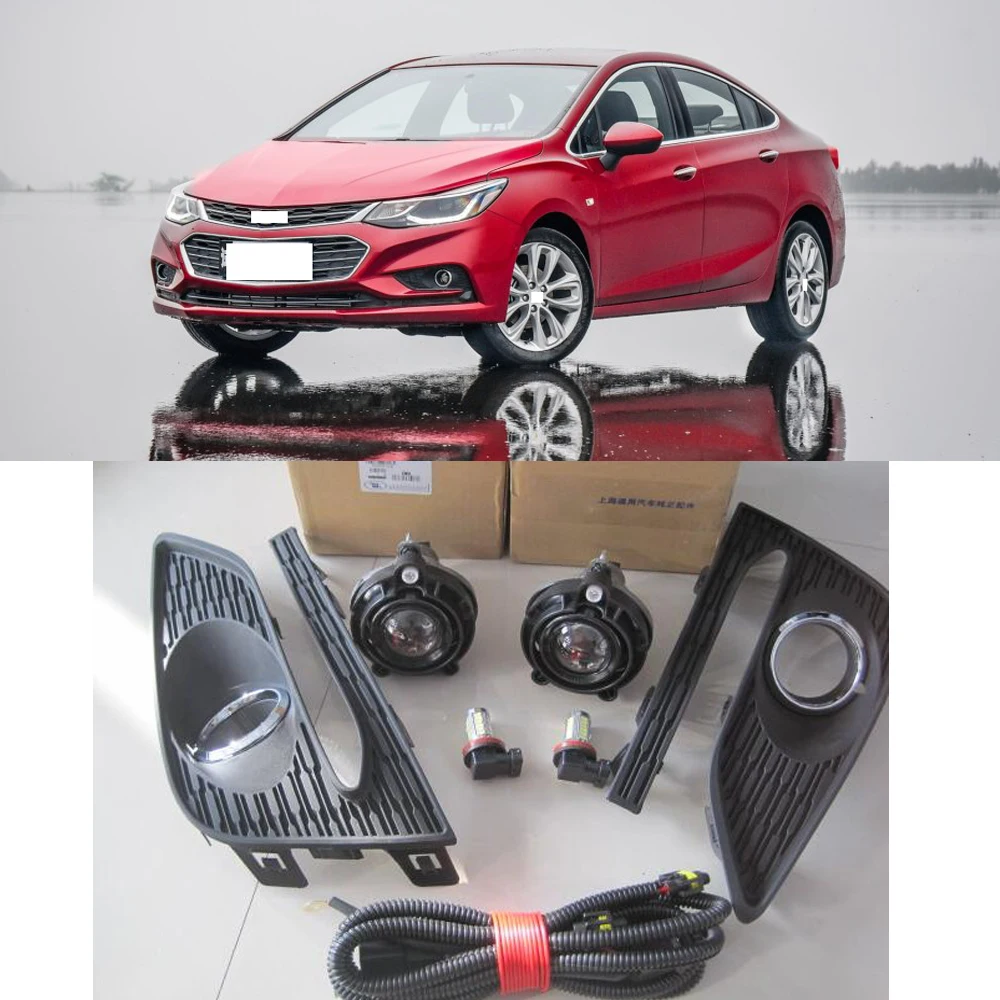 CAPQX For Chevrolet Cruze 2017 2018 Front fog lamp fog light Running DRL Driving light with fog light cover shell & wire harness
CAPQX For Chevrolet Cruze 2017 2018 Front fog lamp fog light Running DRL Driving light with fog light cover shell & wire harness