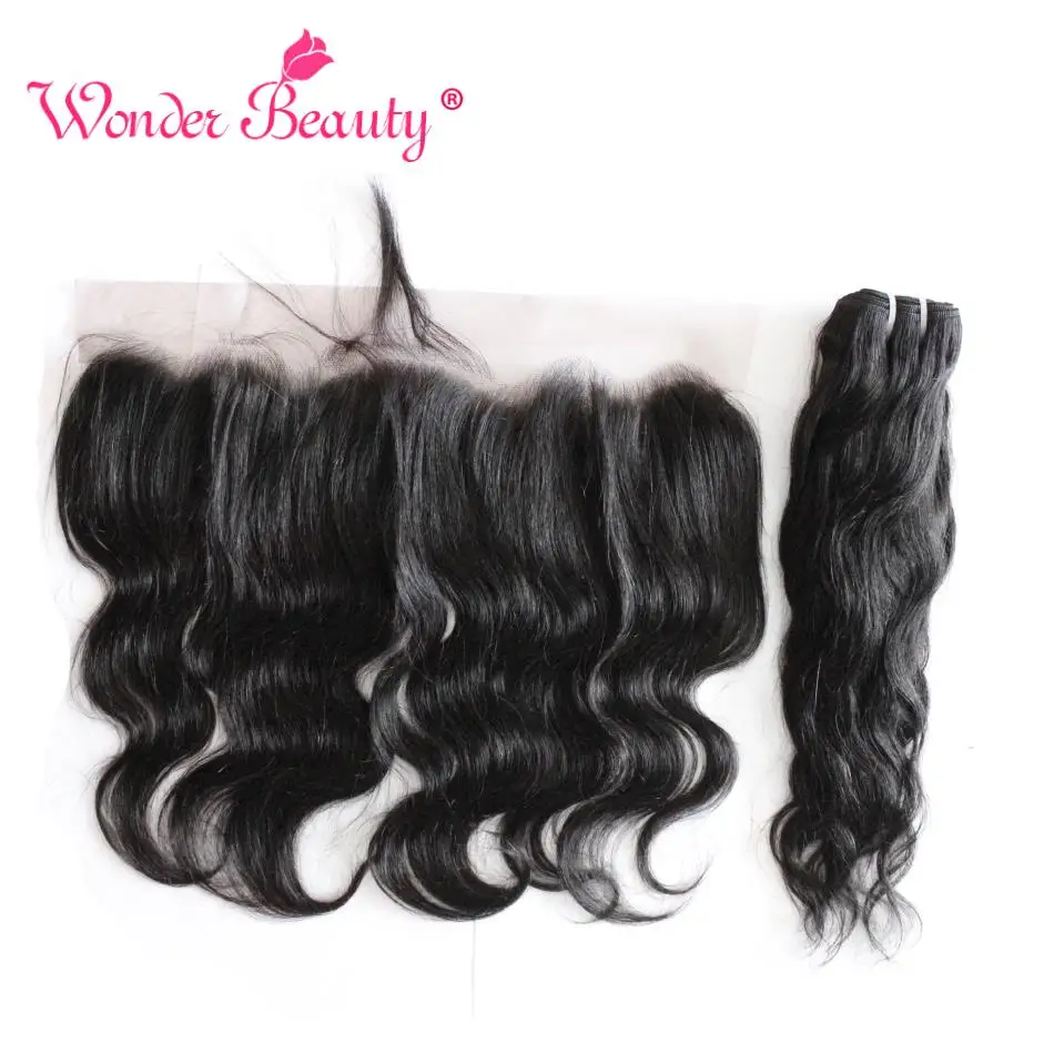 Wonder Beauty hair pieces Peruvian Natural Wave Weaves frontal non remy Human Hair Extension 3 bundles with Lace Frontal deal
Wonder Beauty hair pieces Peruvian Natural Wave Weaves frontal non remy Human Hair Extension 3 bundles with Lace Frontal deal