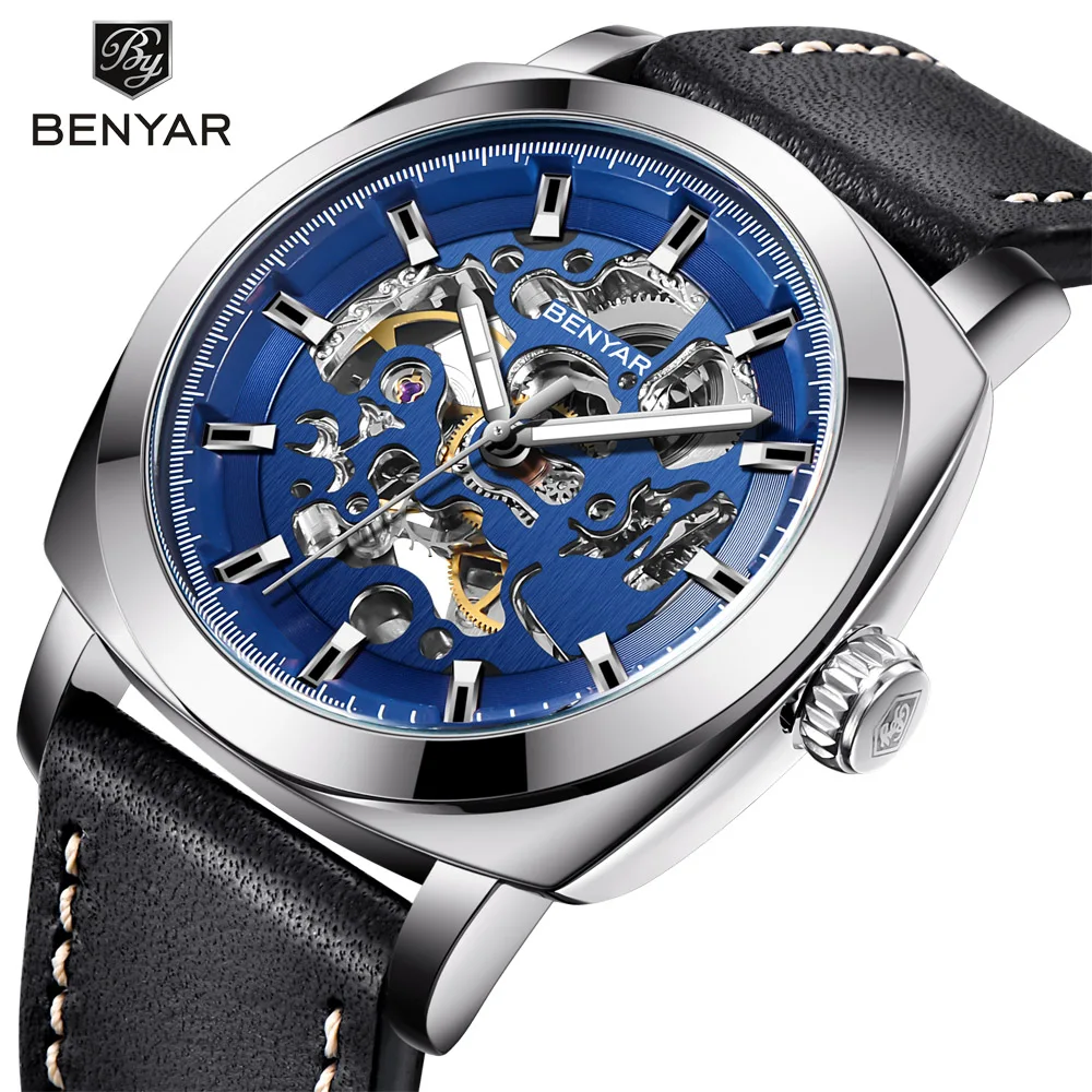 2019 BENYAR Top Brand Luxury Men's Watches Skeleton Business Automatic Mechanical Watch Men Waterproof Sports Wrist Watches
2019 BENYAR Top Brand Luxury Men's Watches Skeleton Business Automatic Mechanical Watch Men Waterproof Sports Wrist Watches