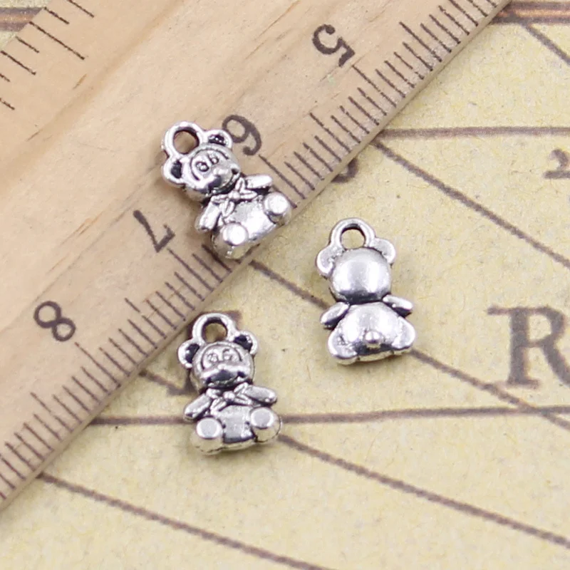 50pcs Charms Lovely Bear 11x7mm Tibetan Pendants Antique Jewelry Making DIY Handmade Craft For Bracelet Necklace
50pcs Charms Lovely Bear 11x7mm Tibetan Pendants Antique Jewelry Making DIY Handmade Craft For Bracelet Necklace