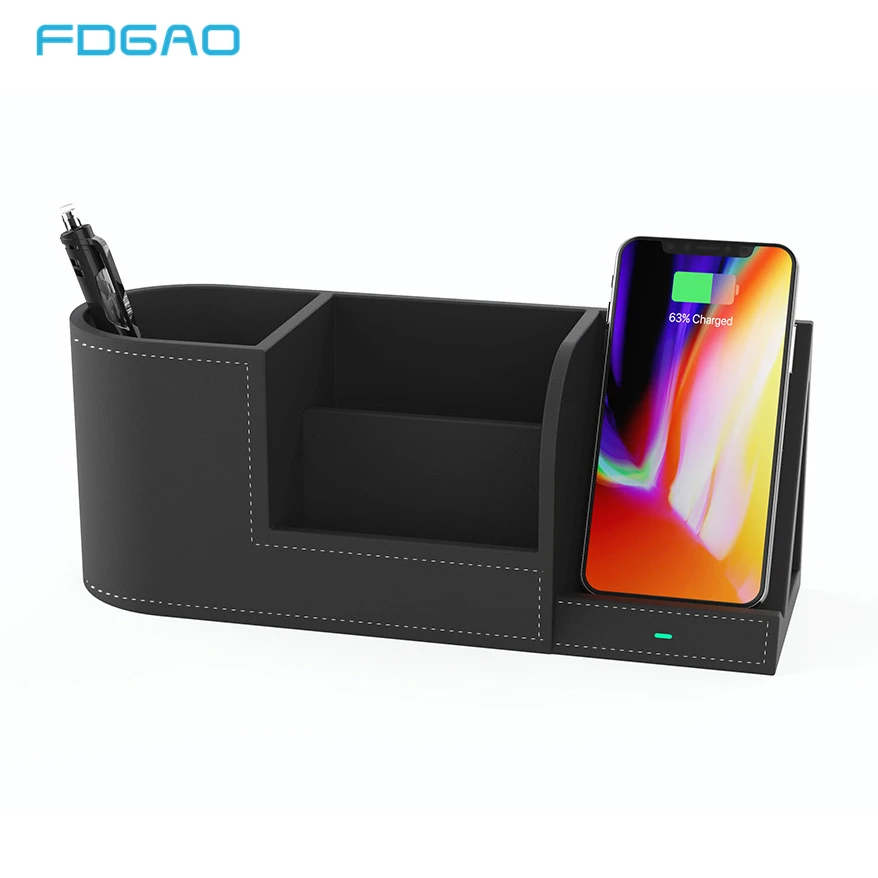 FDGAO 10W Qi Wireless Charger Pen Holder for iPhone XS Max X XR 8 Plus Samsung Note 9 8 S9 S8 Pencil Fast Charging Phone Stand
FDGAO 10W Qi Wireless Charger Pen Holder for iPhone XS Max X XR 8 Plus Samsung Note 9 8 S9 S8 Pencil Fast Charging Phone Stand