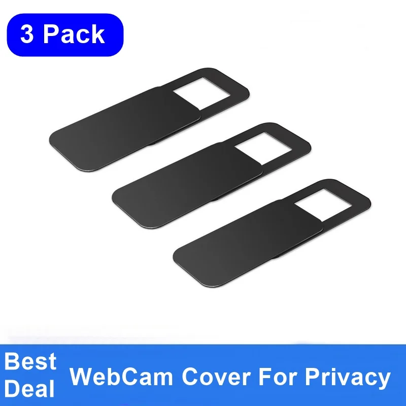 3PACK WebCam Cover Shutter Magnet Slider Plastic Universal Camera Cover For Web Laptop iPad PC Mac Tablet Privacy Sticker
3PACK WebCam Cover Shutter Magnet Slider Plastic Universal Camera Cover For Web Laptop iPad PC Mac Tablet Privacy Sticker