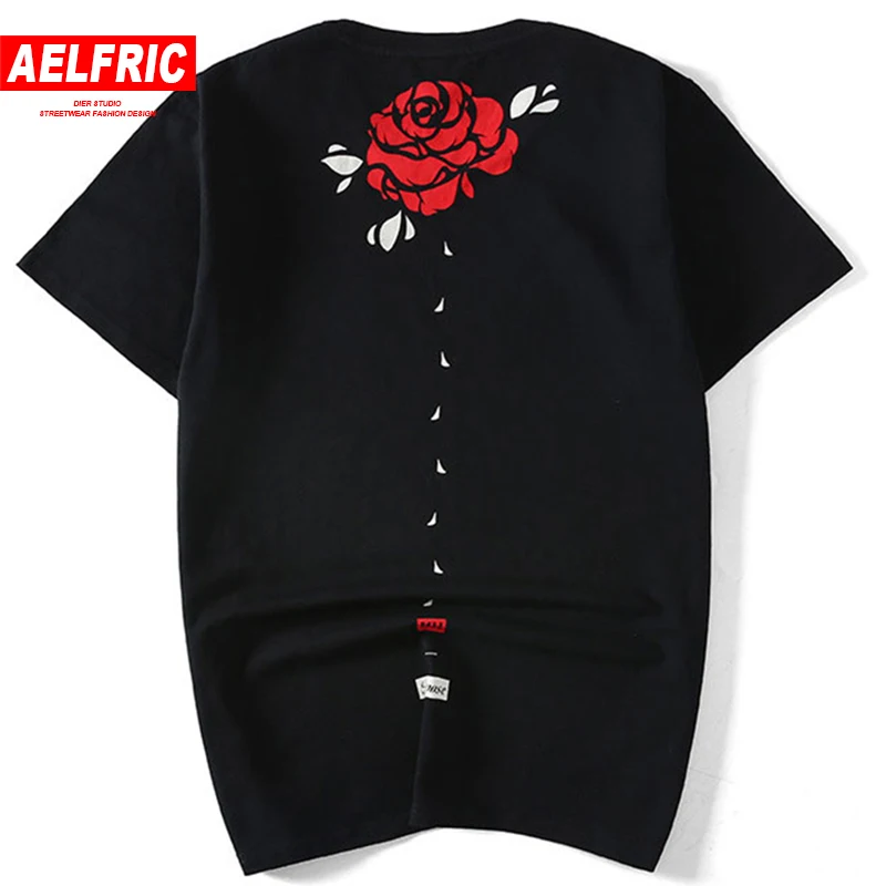 AELFRIC 2018 Summer Tide Sportswear Tee Shirt Rose Leaf Print Short Sleeve Casual Streetwear Lover T-shirts Cotton T Shirt DR021
AELFRIC 2018 Summer Tide Sportswear Tee Shirt Rose Leaf Print Short Sleeve Casual Streetwear Lover T-shirts Cotton T Shirt DR021
