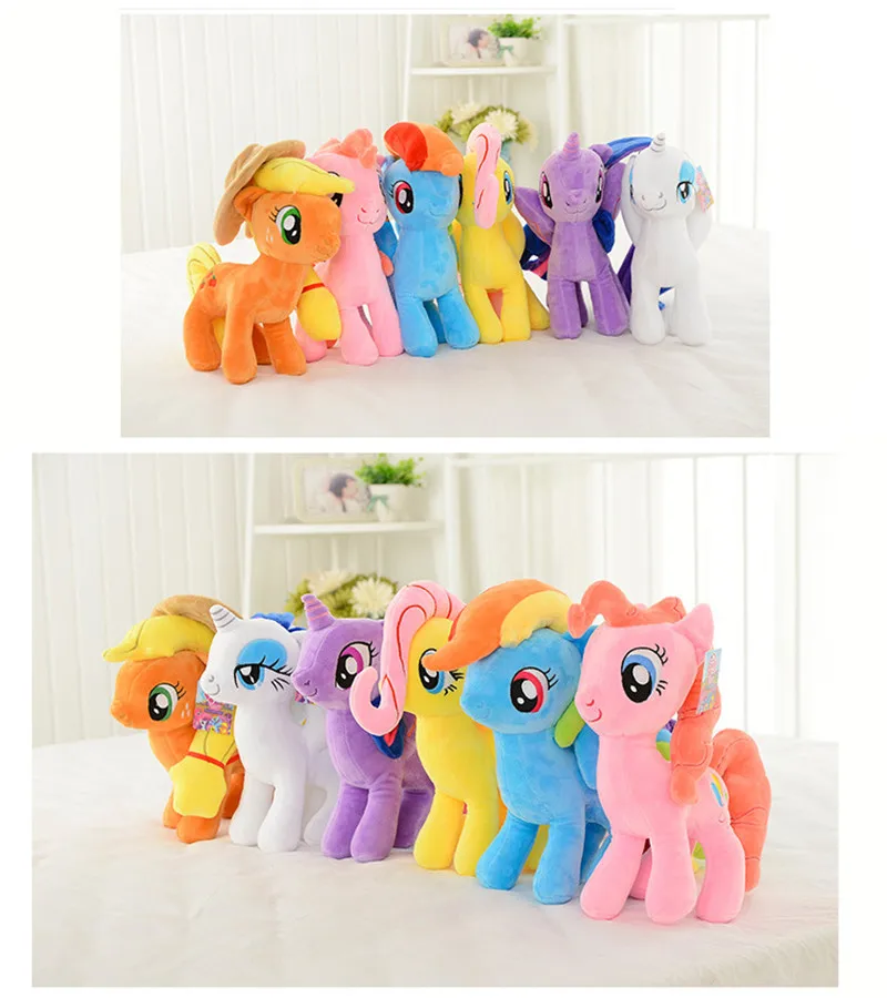 25cm My Cute Little Lovely Horse Birthday Party Plush Animal Toy Dolls For Girl Christmas Gift Horse Toys 2