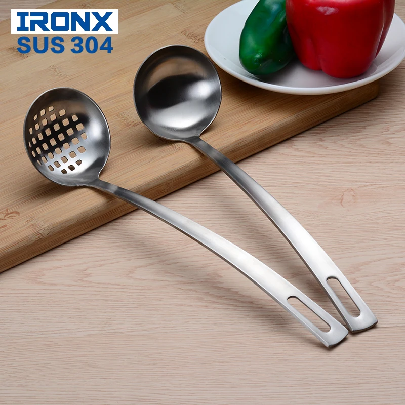 IRONX 304 Stainless Steel soup Ladle Kitchen Serving & Skimming spoon For Sauce, Soup, Broth, Gravy 1PCS
IRONX 304 Stainless Steel soup Ladle Kitchen Serving & Skimming spoon For Sauce, Soup, Broth, Gravy 1PCS