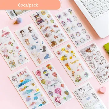 6pcs/pack Kawaii Cartoon Fruit Animal Scrapbooking Planner Sticker Kawaii Decorative Sticker Escolar Stationery Birthday Gift
6pcs/pack Kawaii Cartoon Fruit Animal Scrapbooking Planner Sticker Kawaii Decorative Sticker Escolar Stationery Birthday Gift