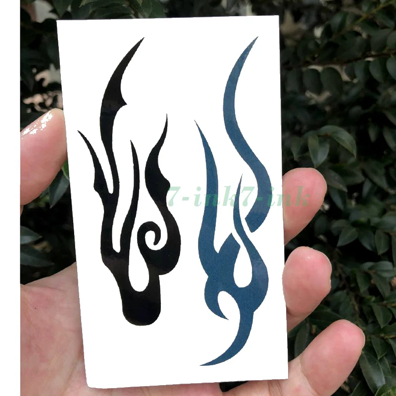 Waterproof Temporary tattoo tsticker black and blue fire totem tatoo Water Transfer fake tatoo flash tatto 10.5*6cm for man
Waterproof Temporary tattoo tsticker black and blue fire totem tatoo Water Transfer fake tatoo flash tatto 10.5*6cm for man