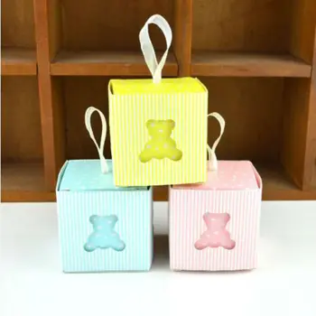100 Pcs Creative Pink / Blue / Yellow Bear Style Baby Shower Candy Boxes Bomboniera Baptism Party Gift Box Chocolate Box
100 Pcs Creative Pink / Blue / Yellow Bear Style Baby Shower Candy Boxes Bomboniera Baptism Party Gift Box Chocolate Box