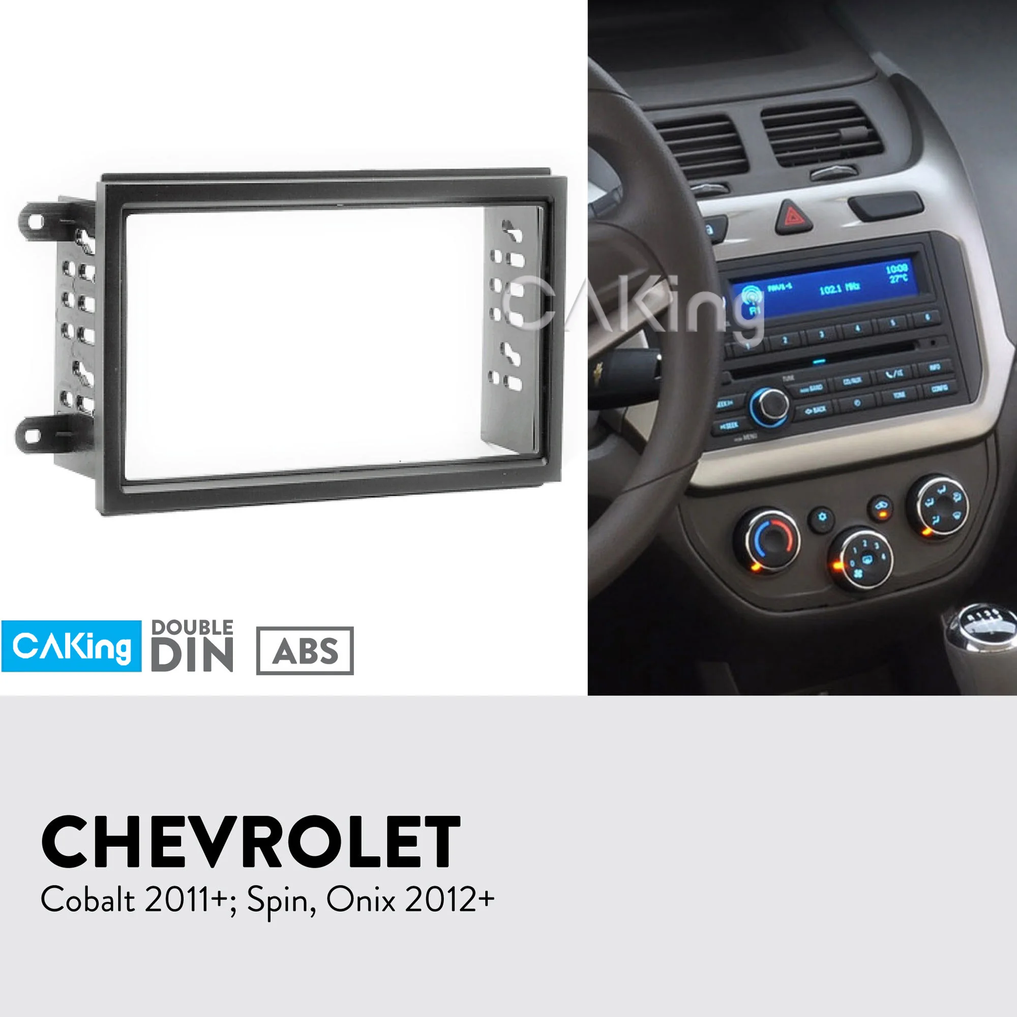 Car Fascia Radio Panel for CHEVROLET Cobalt 2011+; Spin, Onix 2012+ (Left Wheel) Dash Kit Install Facia Plate Adapter Bezel Trim
Car Fascia Radio Panel for CHEVROLET Cobalt 2011+; Spin, Onix 2012+ (Left Wheel) Dash Kit Install Facia Plate Adapter Bezel Trim