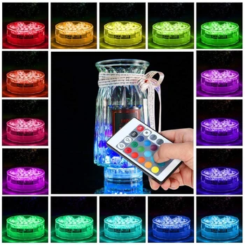 10 Led Remote Controlled RGB Submersible Light Battery Operated Underwater Night Lamp Outdoor Vase Bowl Garden Party Decoration
10 Led Remote Controlled RGB Submersible Light Battery Operated Underwater Night Lamp Outdoor Vase Bowl Garden Party Decoration