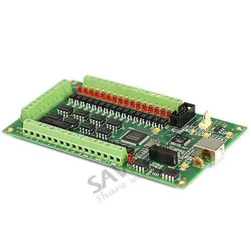 SAVEBASE 4-осевое USB Card Mach3 200 кГц Интерфейсная Плата Адаптер для Степпер/серво