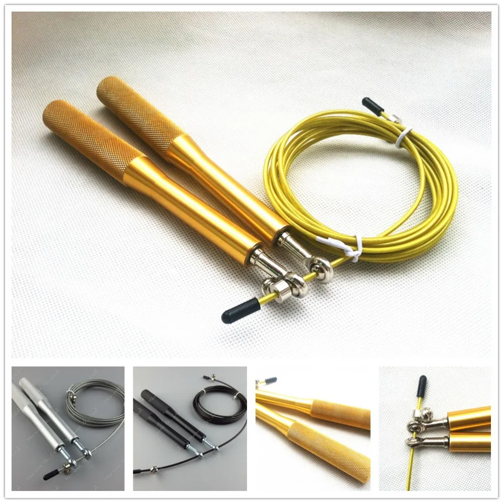 NEW Arrival adjustable crossfit speed jump rope alumunum handle / wire length 3 meters / MMA Boxing/Garage Gyms
NEW Arrival adjustable crossfit speed jump rope alumunum handle / wire length 3 meters / MMA Boxing/Garage Gyms