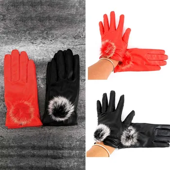 Ladies Autumn Winter Thickening Warm Cycling Gloves Female Models Cashmere Rabbit Hair Ball Touch Screen Glove PU
Ladies Autumn Winter Thickening Warm Cycling Gloves Female Models Cashmere Rabbit Hair Ball Touch Screen Glove PU