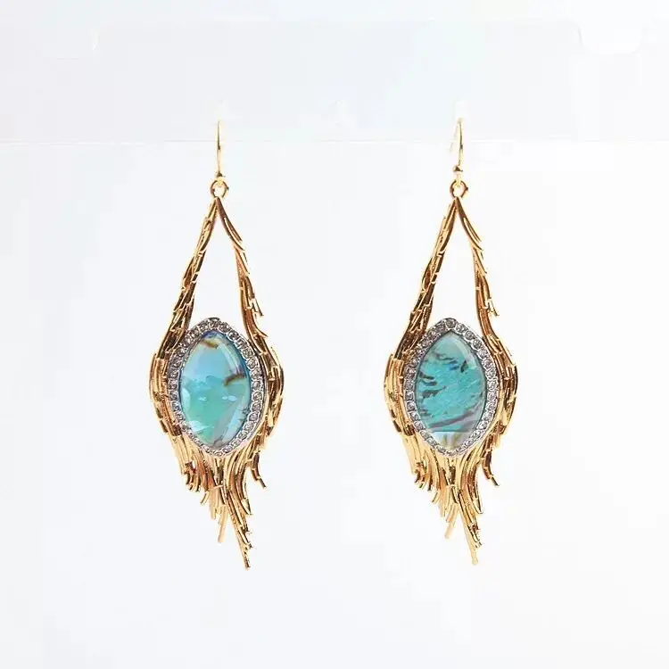 2019 Luxury Fashion Crystal Natural Stone Setting Cubic Zirconium Womens Drop Earring Jewelry For Party
2019 Luxury Fashion Crystal Natural Stone Setting Cubic Zirconium Womens Drop Earring Jewelry For Party