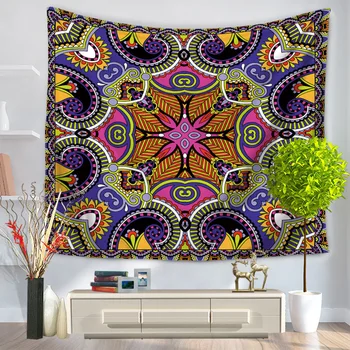 

CAMMITEVER Hippie Tapestry, Hippy Mandala Bohemian Tapestries, Indian Dorm Decor, Psychedelic Tapestry Wall Hanging Ethnic Decor