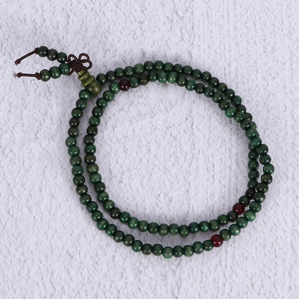 

108 Beads 6mm Natural Sandalwood Buddhist Buddha Wood Prayer Bead Mala Unisex Men Bracelets & Bangles Jewelry
