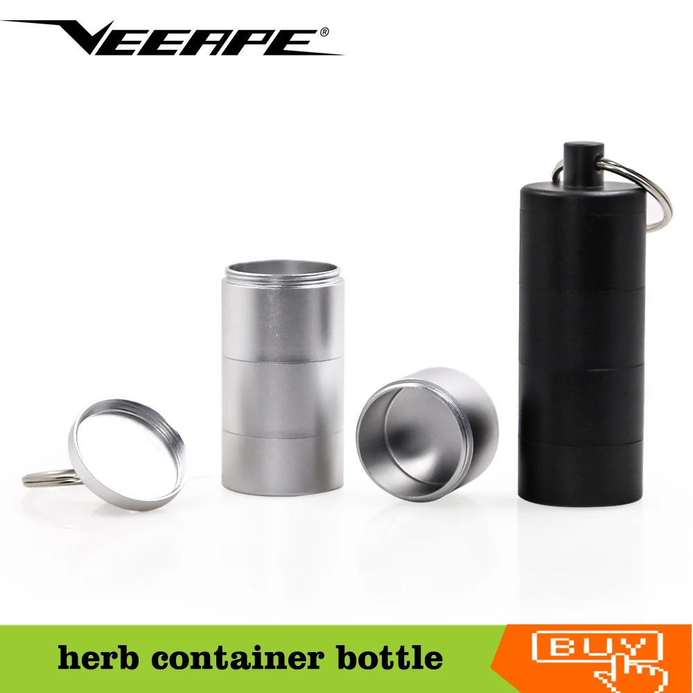 Veeape Herb Container Bottle Tobacco Dry Herb keychain Containers dabbing box dab wax Tool Electronic Cigarettes vaporizer Case
Veeape Herb Container Bottle Tobacco Dry Herb keychain Containers dabbing box dab wax Tool Electronic Cigarettes vaporizer Case