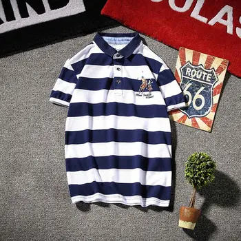 High Quality Tops&Tees Men's Polo shirts Business men brands embroidery Turn-down collar mens striped polo M-5XL a010 1802
High Quality Tops&Tees Men's Polo shirts Business men brands embroidery Turn-down collar mens striped polo M-5XL a010 1802
