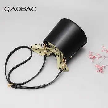 QIAOBAO 100% Cowhide Leather Bag Women Tote bag Shoulder Messenger Bags Retro Bucket Bag
QIAOBAO 100% Cowhide Leather Bag Women Tote bag Shoulder Messenger Bags Retro Bucket Bag