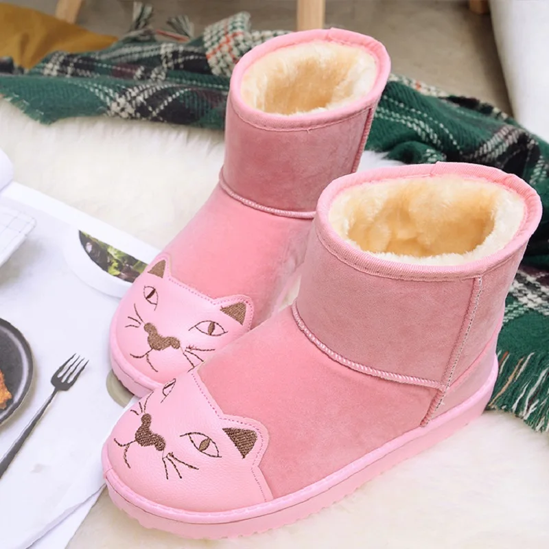 Women Cat Boots Cute Winter Snow Boots Warm Cotton Shoes Women Pink bota feminina Dropshipping X180926
Women Cat Boots Cute Winter Snow Boots Warm Cotton Shoes Women Pink bota feminina Dropshipping X180926