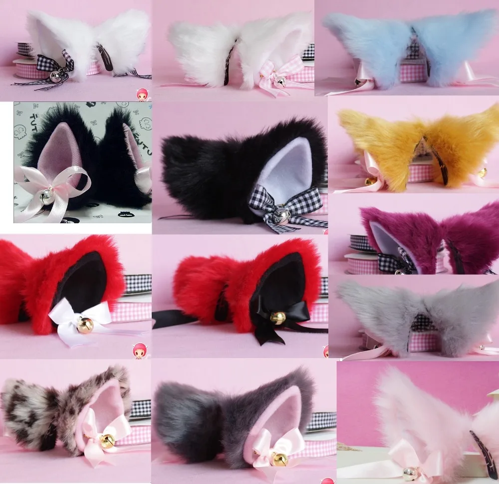 Hight quality handmade cosplay cat ear hairpin with bell and color strap plush cat ear clip cat ears cosplay can mix colors
Hight quality handmade cosplay cat ear hairpin with bell and color strap plush cat ear clip cat ears cosplay can mix colors