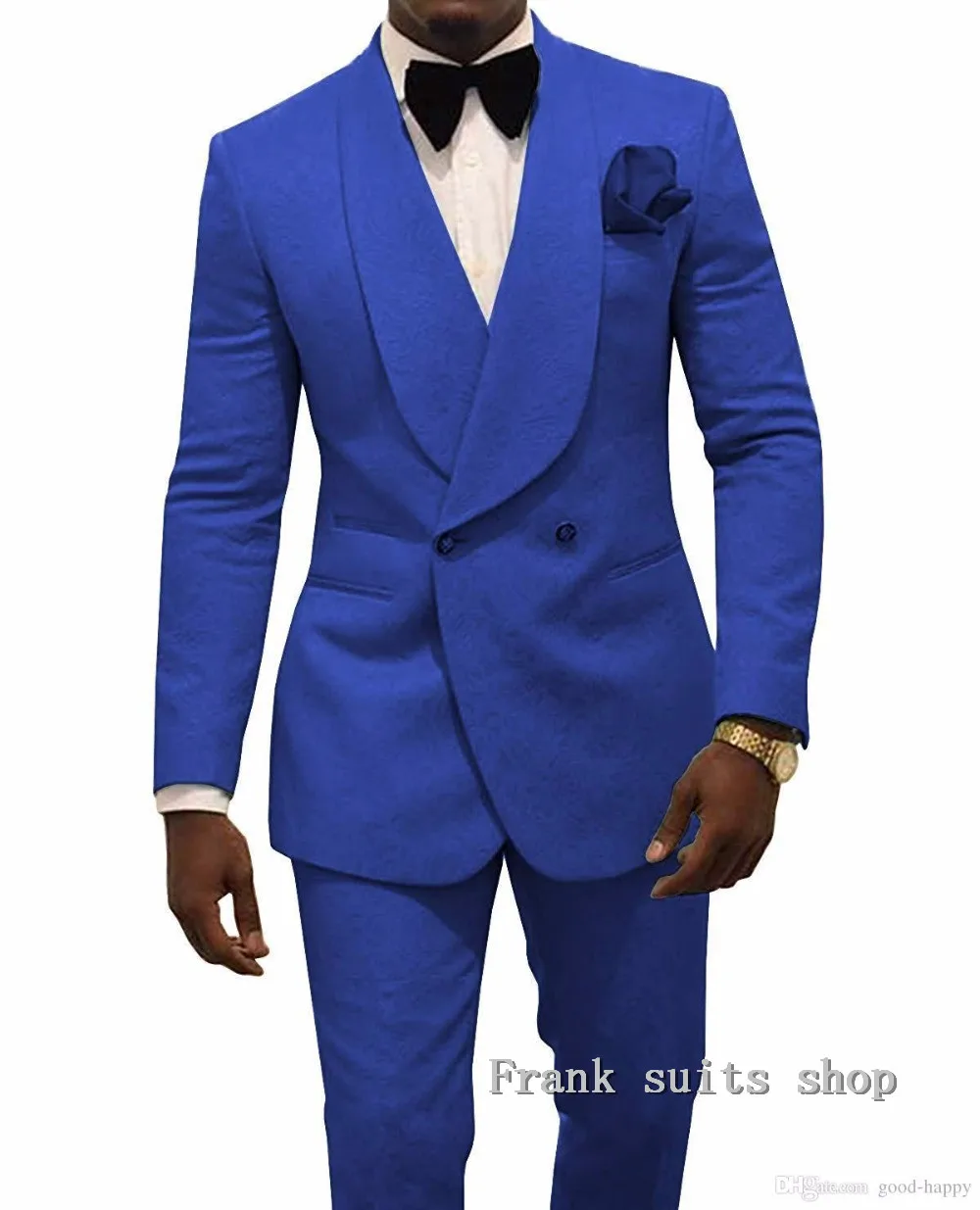 New Arrival Mens Suits 2019 Royal Blue jacquard Groom Tuxedos Slim Fit Shawl Lapel Men Suits Wedding suits
New Arrival Mens Suits 2019 Royal Blue jacquard Groom Tuxedos Slim Fit Shawl Lapel Men Suits Wedding suits