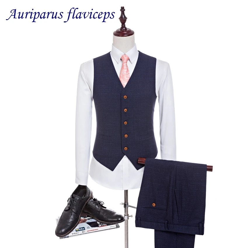 New Wool Navy Blue Retro Gentleman Style Custom Made Men's suits Tailor Groomsman Vest and Pant For Men 2 pieces (Pants+Vest)
New Wool Navy Blue Retro Gentleman Style Custom Made Men's suits Tailor Groomsman Vest and Pant For Men 2 pieces (Pants+Vest)