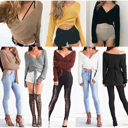 Women Casual Long Sleeve Knitwear Jumper Sweaters Loose Cardigan Coat Jacket Sweater Tops V neck Bandage Winter Clothes
Women Casual Long Sleeve Knitwear Jumper Sweaters Loose Cardigan Coat Jacket Sweater Tops V neck Bandage Winter Clothes