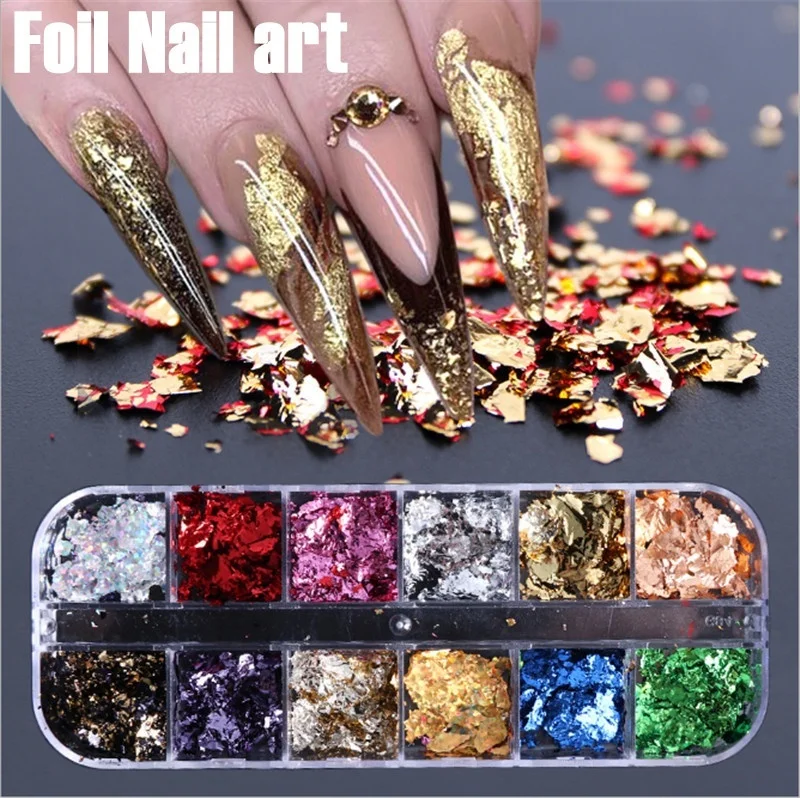 12 Grid Glitter Foil Paper Nail Sequins Paillette Flakes Gold Silver Pigment Nail Art Decoration Mirror Glitter Foil Paper
12 Grid Glitter Foil Paper Nail Sequins Paillette Flakes Gold Silver Pigment Nail Art Decoration Mirror Glitter Foil Paper