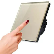 Tocco Interruttore 220V Smart Switch 1/2/3 Gang Wireless Interruttore Della Luce Con Pannello In Vetro Temperato Per HA CONDOTTO Le Strisce(China)