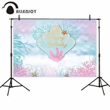 Allenjoy photography backdrop mermaid birthday party shell personalized background photocall photobooth banner fabric portrait
Allenjoy photography backdrop mermaid birthday party shell personalized background photocall photobooth banner fabric portrait