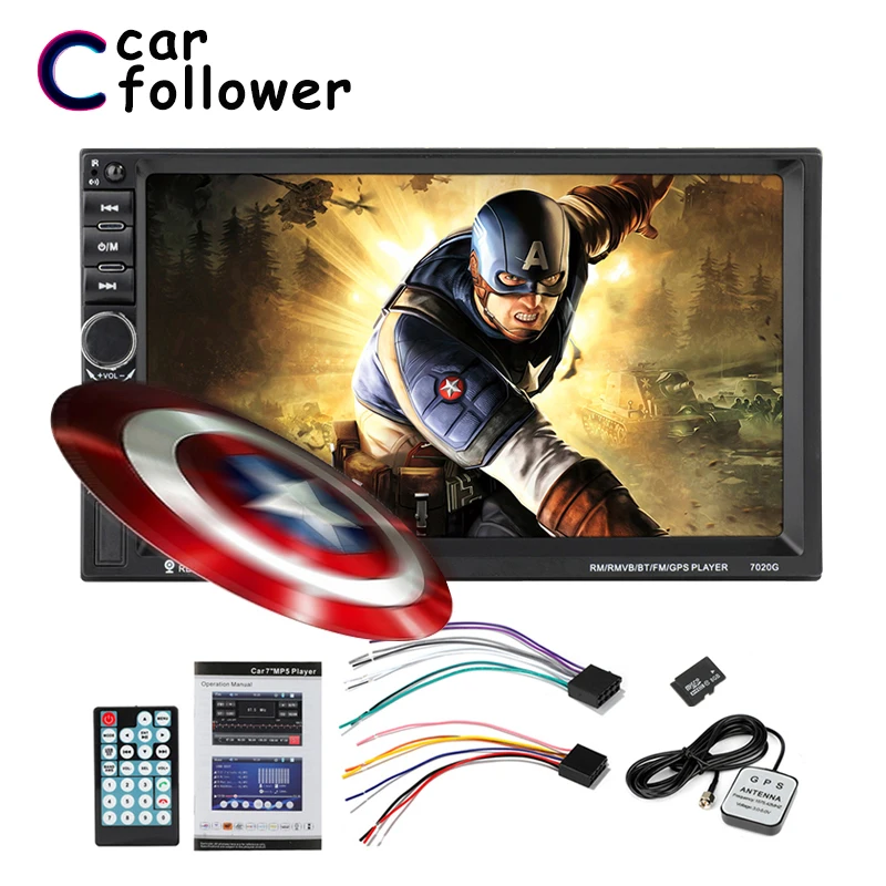 2 Din Car Multimedia Player GPS navigation Bluetooth Audio Stereo Car Radio 7"HD MP5 Touch AUX USB FM Rear View Camera
2 Din Car Multimedia Player GPS navigation Bluetooth Audio Stereo Car Radio 7"HD MP5 Touch AUX USB FM Rear View Camera