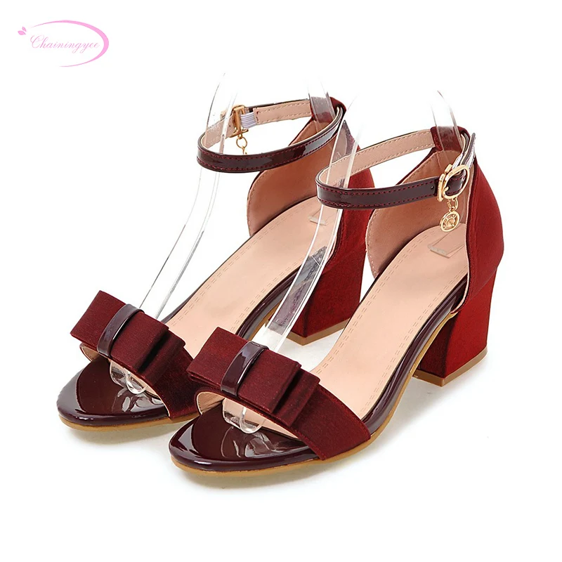 Chainingyee office style comfortable summer cool sandals fashion bowknot belt buckle soft silk high-heeled women's shoes 
Chainingyee office style comfortable summer cool sandals fashion bowknot belt buckle soft silk high-heeled women's shoes