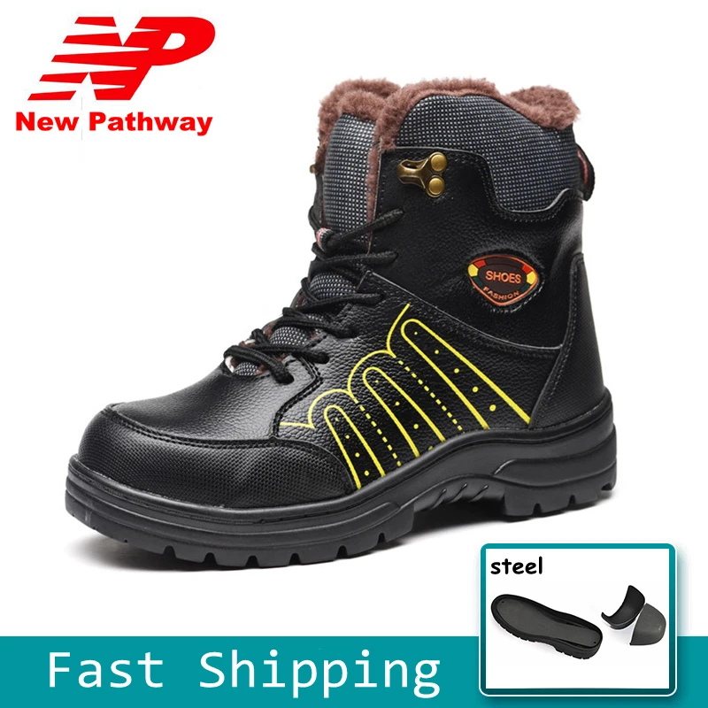 Men's Winter Safety Shoes Cow Leather Breathable Work Shoes Steel Toe Protective Footwear Warm Safety Boots Size 39-46 MS88
Men's Winter Safety Shoes Cow Leather Breathable Work Shoes Steel Toe Protective Footwear Warm Safety Boots Size 39-46 MS88