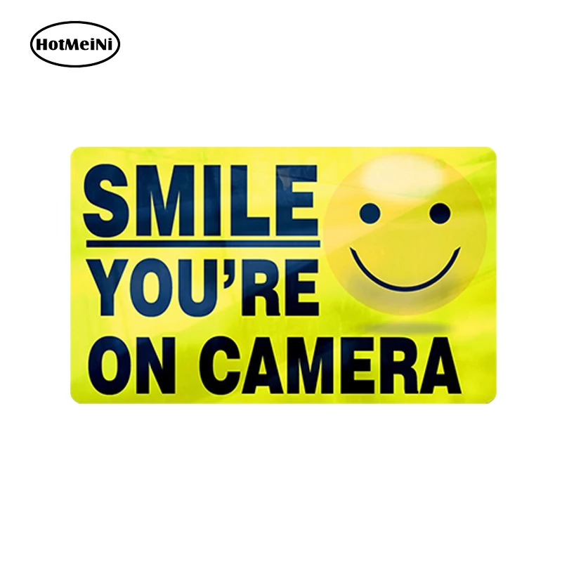 HotMeiNi Car Styling Car Sticker "INSIDE" SMILE YOU'RE ON CAMERA Stickers Video Alarm Security System Decal 13cm* .8cm
HotMeiNi Car Styling Car Sticker "INSIDE" SMILE YOU'RE ON CAMERA Stickers Video Alarm Security System Decal 13cm* .8cm