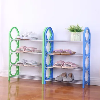 Multi-purpose Cabinet Shoe Hangers Creative Four Layers Simple Shoe Shelves Rack Plastic Easy Assembled Cabinet Books Shelf
Multi-purpose Cabinet Shoe Hangers Creative Four Layers Simple Shoe Shelves Rack Plastic Easy Assembled Cabinet Books Shelf