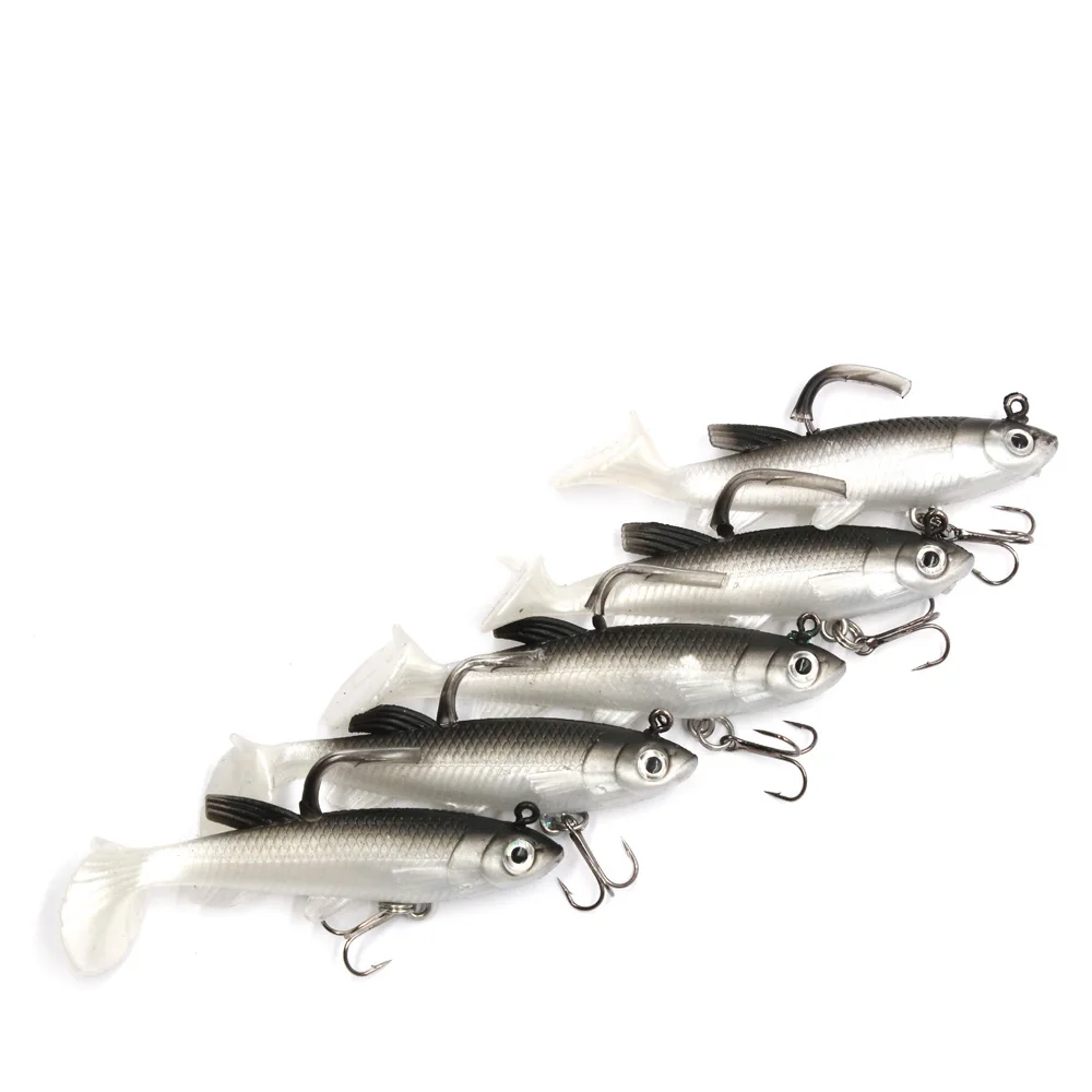 5pcs/lot 8cm 14g Sea Bass Carp Silicone Fishing Lures Wobblers Artificial Bait Lead Fish Jig Grey Black X047
5pcs/lot 8cm 14g Sea Bass Carp Silicone Fishing Lures Wobblers Artificial Bait Lead Fish Jig Grey Black X047
