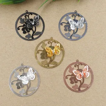 38mm Vintage Filigree 3D Butterfly Wraps Metal Links European Charms Hair Clasp Bu Yao Accessories DIY Findings Multi-Color
38mm Vintage Filigree 3D Butterfly Wraps Metal Links European Charms Hair Clasp Bu Yao Accessories DIY Findings Multi-Color